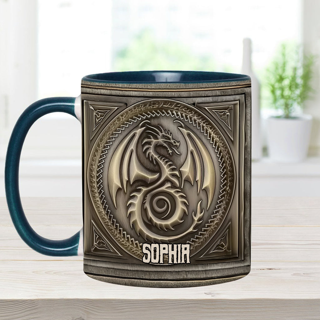 Majestic Dragon - Personalized Dragon Accent Mug