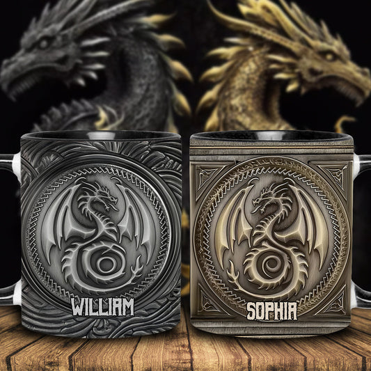 Majestic Dragon - Personalized Dragon Accent Mug