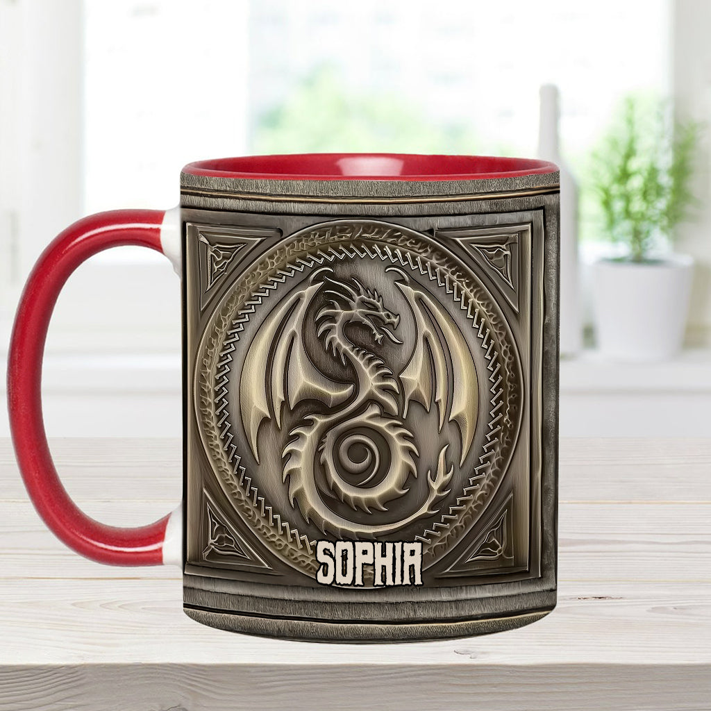 Majestic Dragon - Personalized Dragon Accent Mug