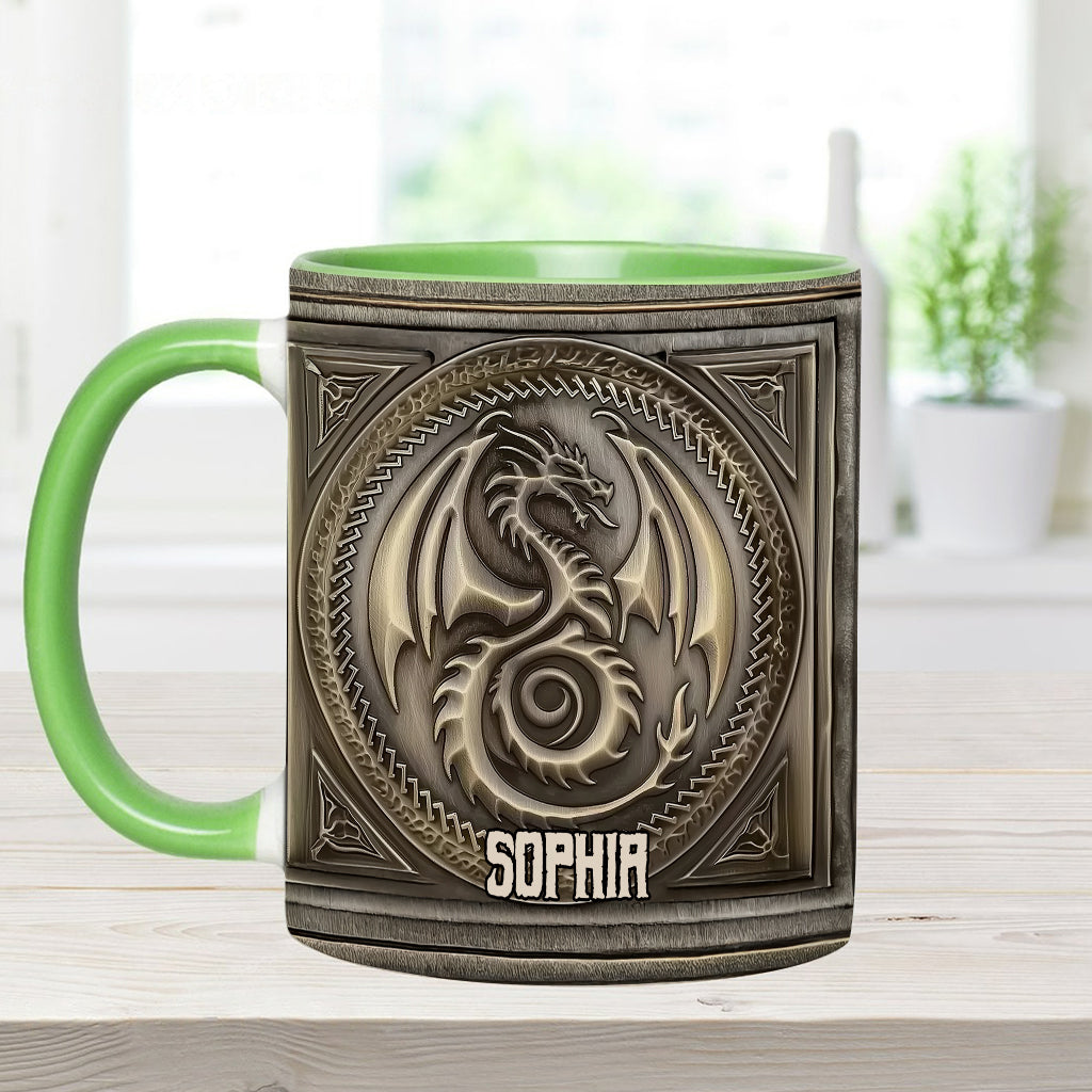 Majestic Dragon - Personalized Dragon Accent Mug