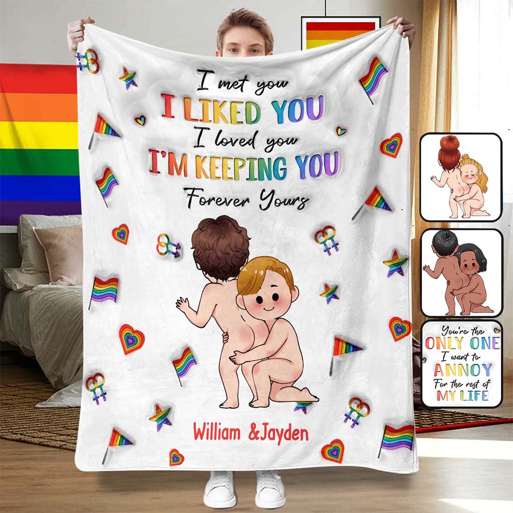 I'm Keeping You - Personalized LGBT Support Blanket