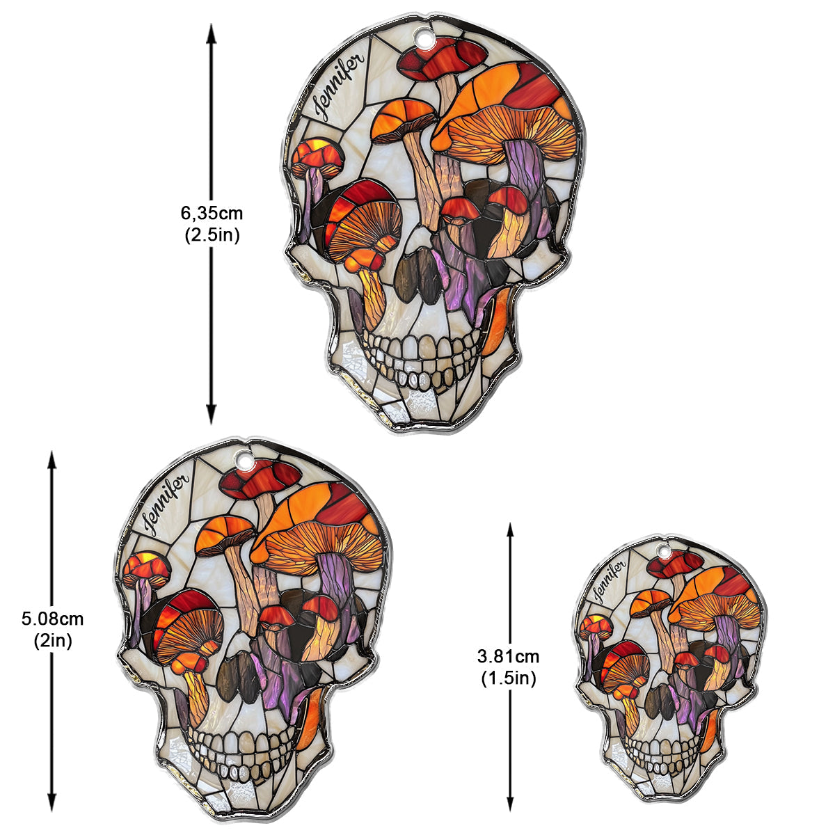 Stunning Skull - Personalized Skull Earrings