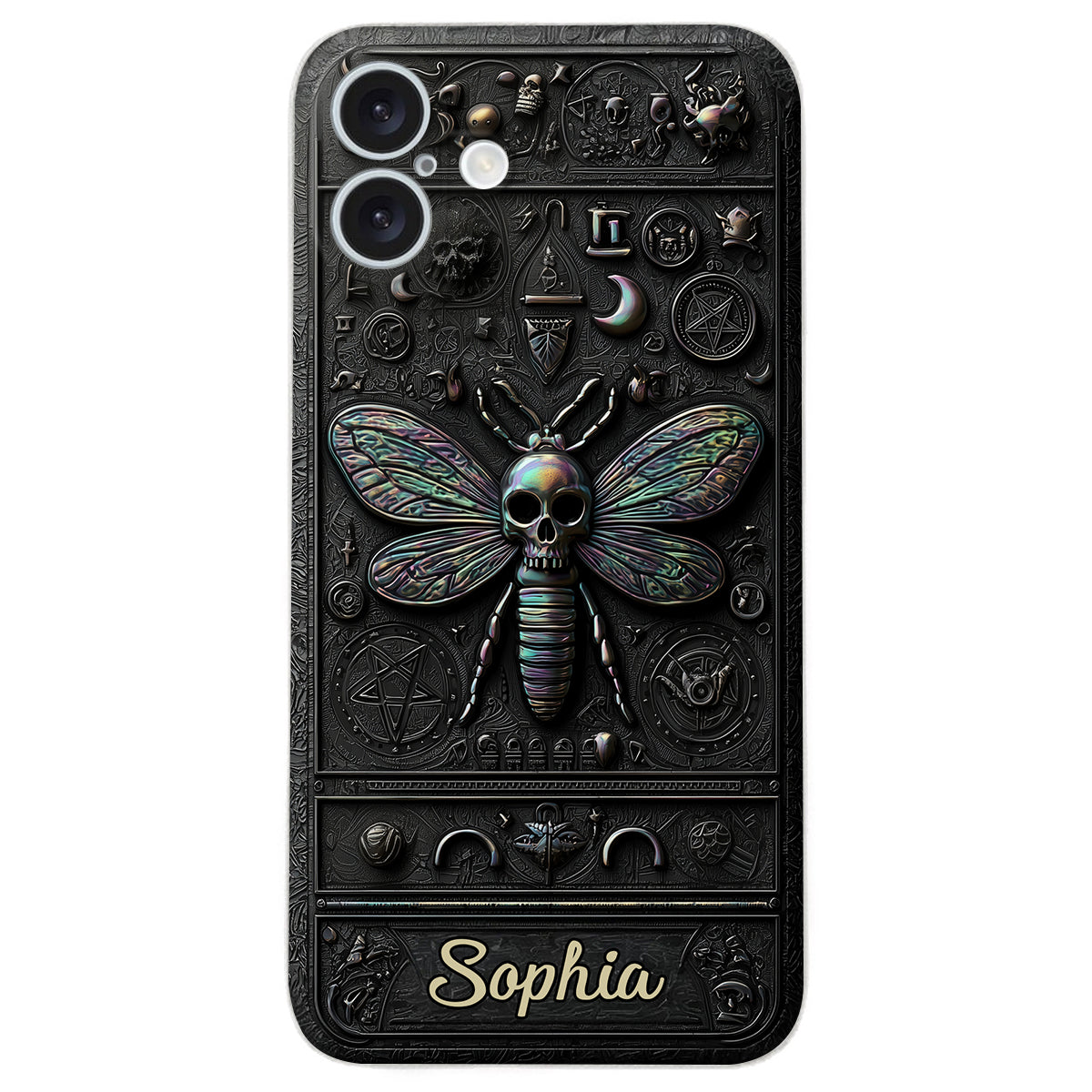 Gothic Witch - Personalized Witch Leather Phone Case