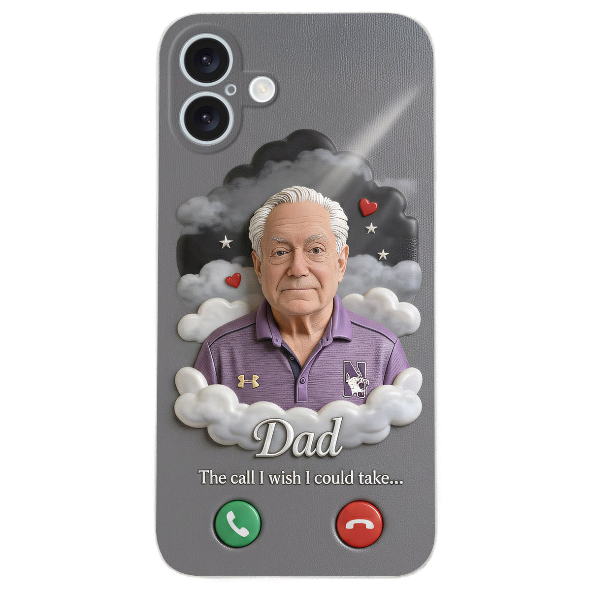 The Call I Wish I Could Take... - Personalized Memorial Leather Phone Case
