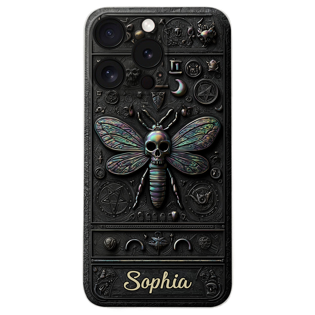 Gothic Witch - Personalized Witch Leather Phone Case
