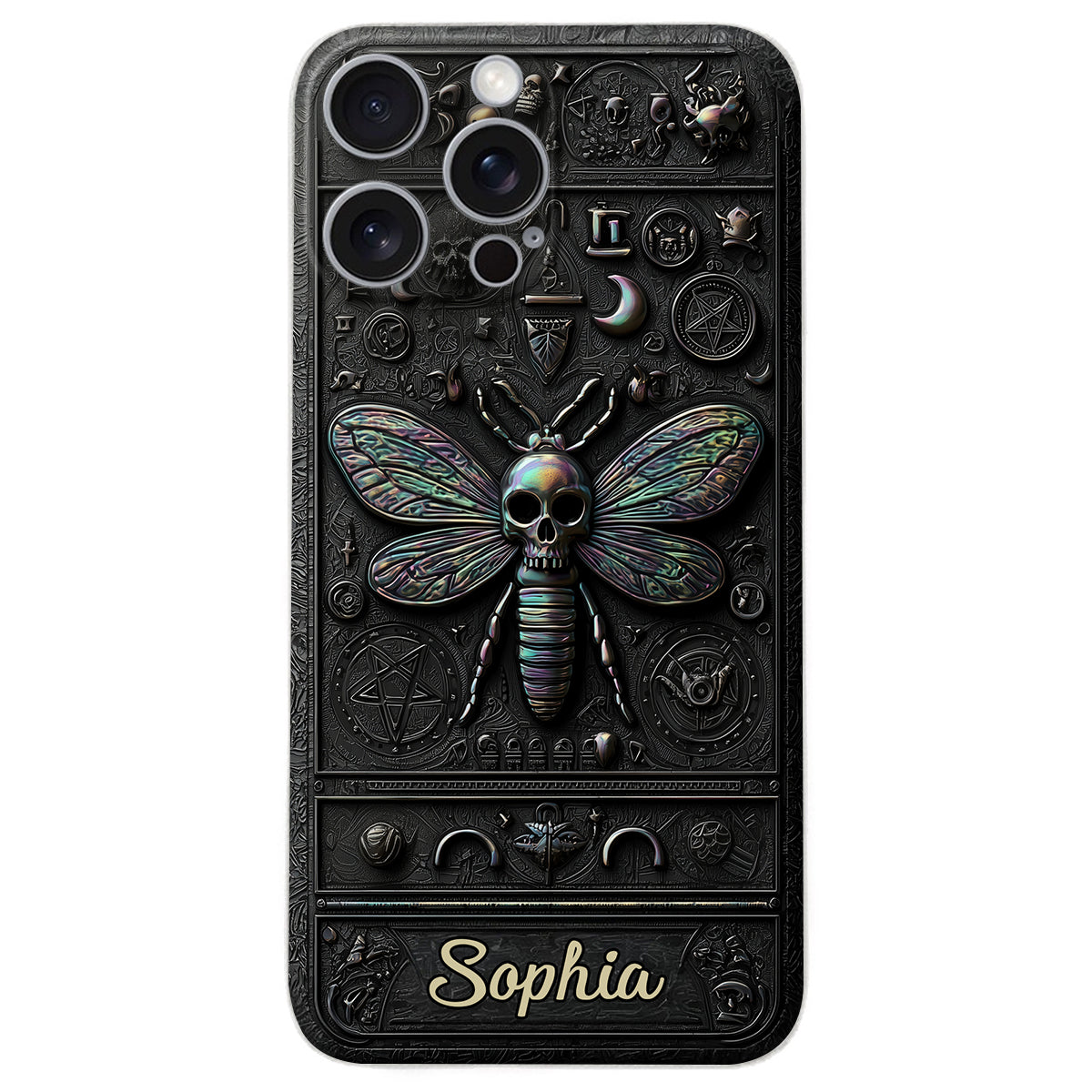 Gothic Witch - Personalized Witch Leather Phone Case