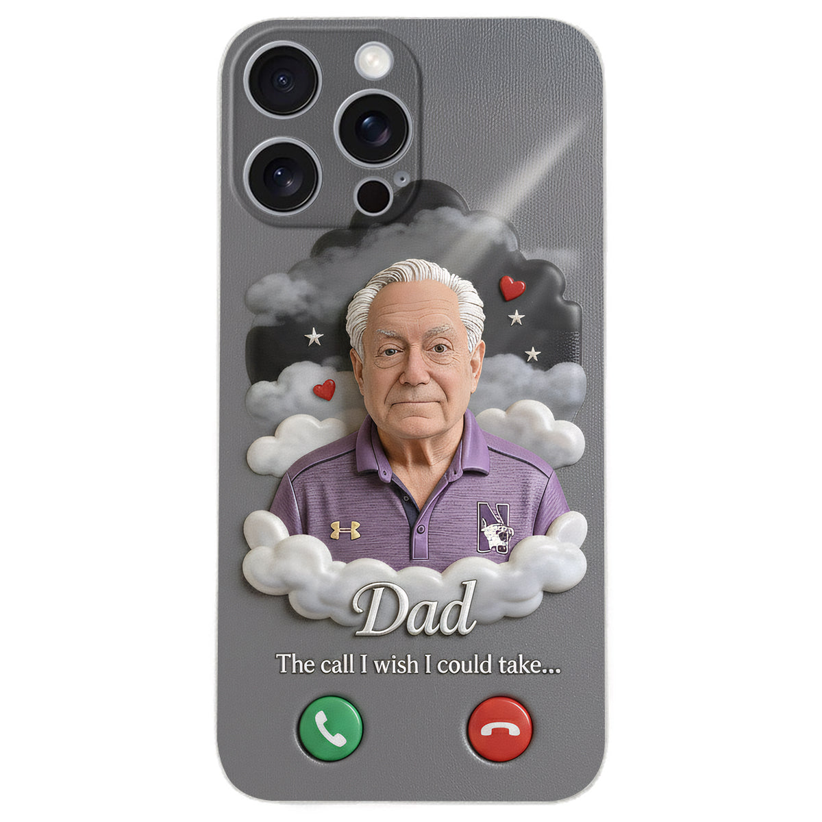 The Call I Wish I Could Take... - Personalized Memorial Leather Phone Case