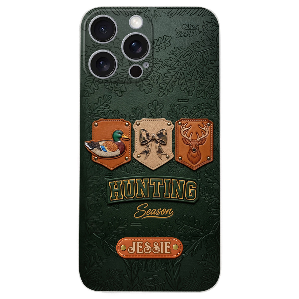Hunting Season - Personalized Hunting Leather Phone Case