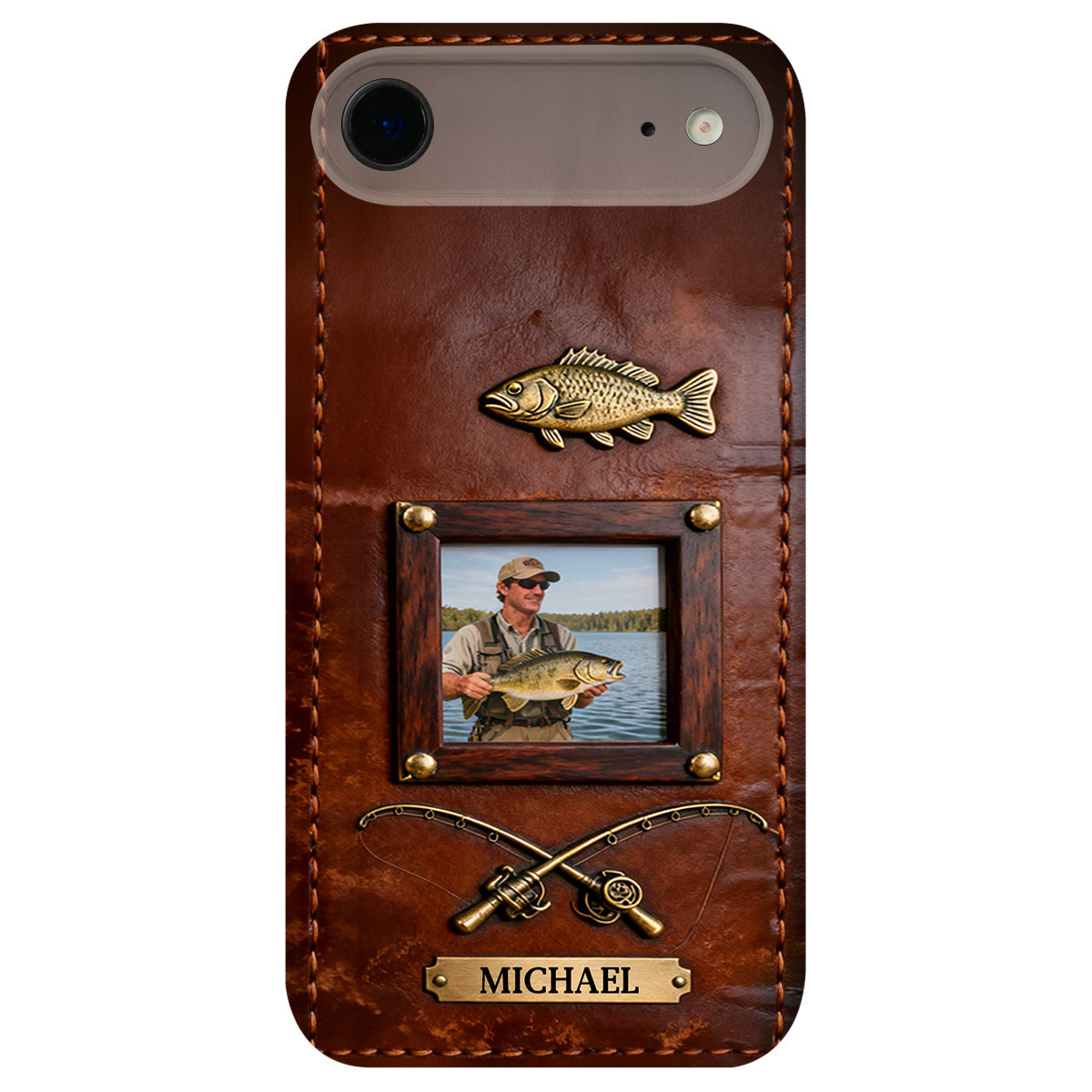 Best Catch - Personalized Fishing Leather Phone Case