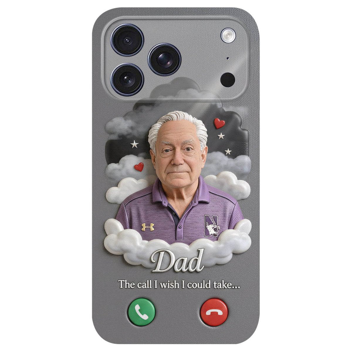 The Call I Wish I Could Take... - Personalized Memorial Leather Phone Case