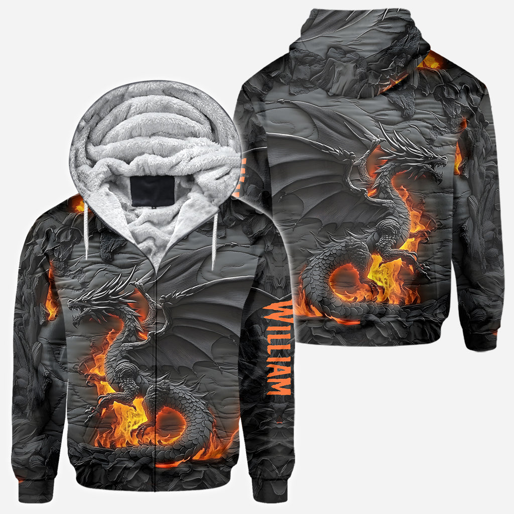 Fire Dragon - Personalized Dragon All Over Shirt