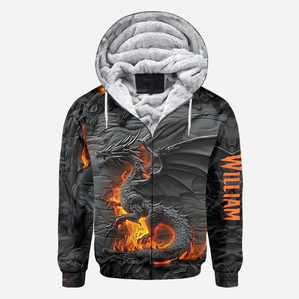 Fire Dragon - Personalized Dragon All Over Shirt