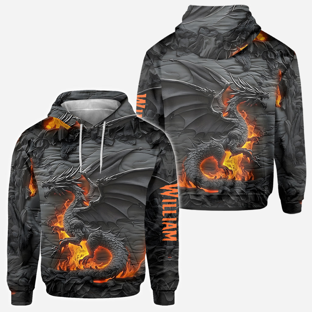 Fire Dragon - Personalized Dragon All Over Shirt
