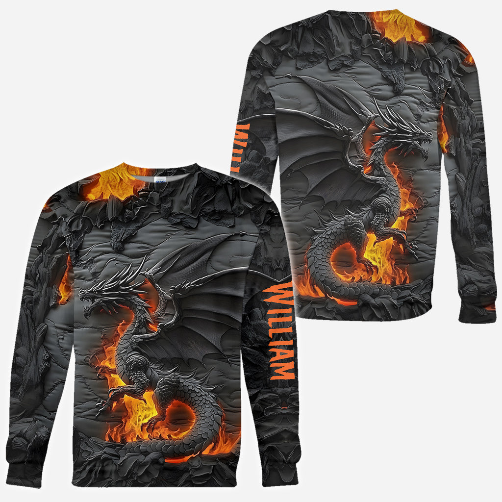 Fire Dragon - Personalized Dragon All Over Shirt