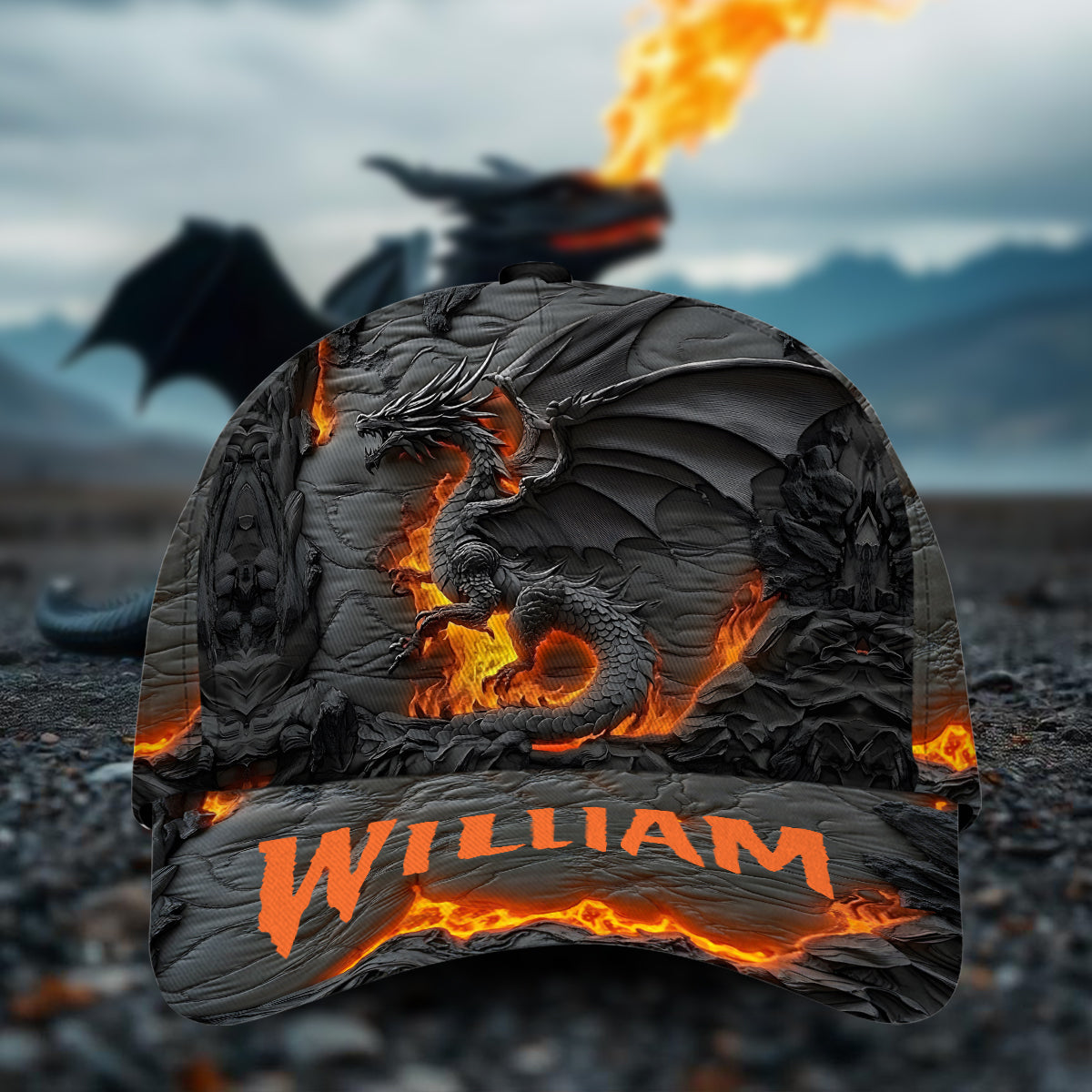 Fire Dragon - Personalized Dragon Classic Cap
