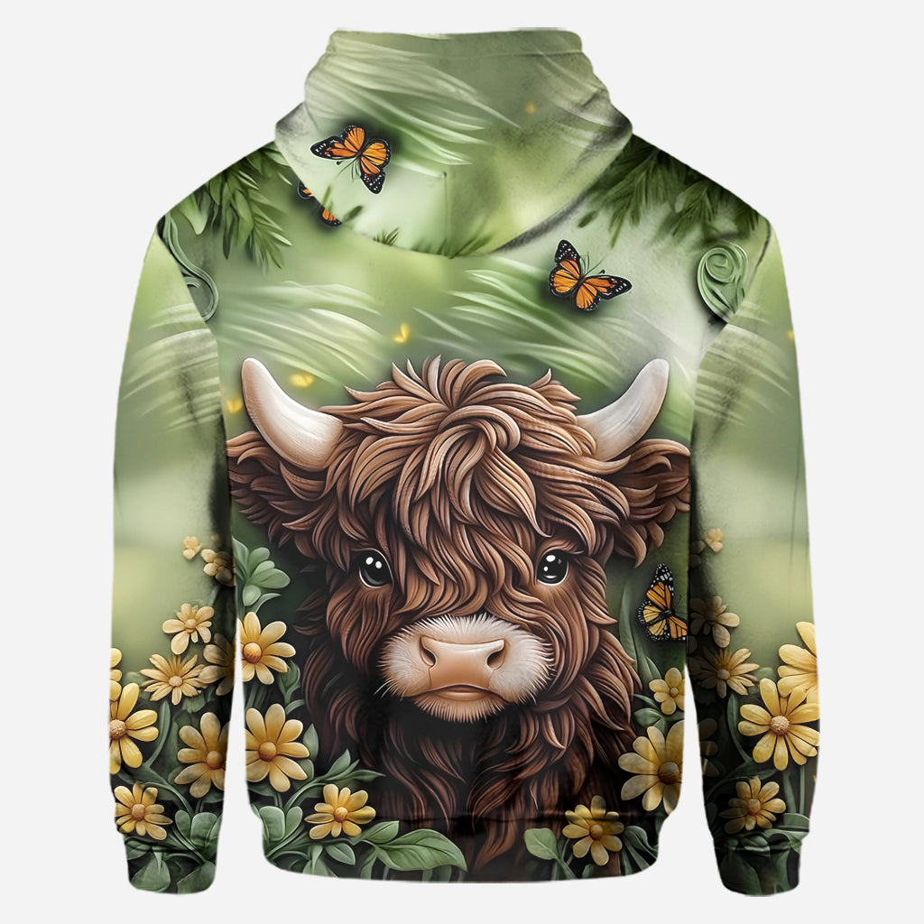 Baby Highland Cow - Personalized Highland Cow Hoodie and Leggings