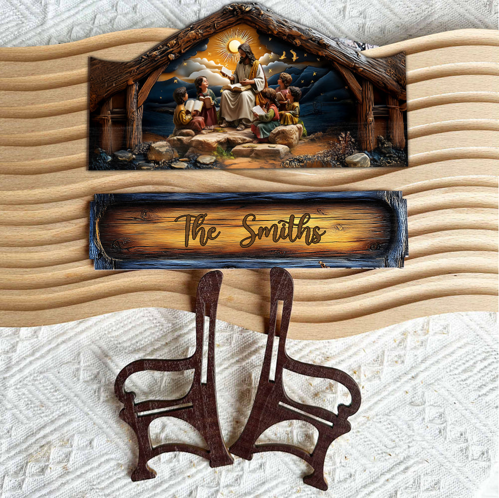 Deep Listening - Personalized Christian Wooden Bench