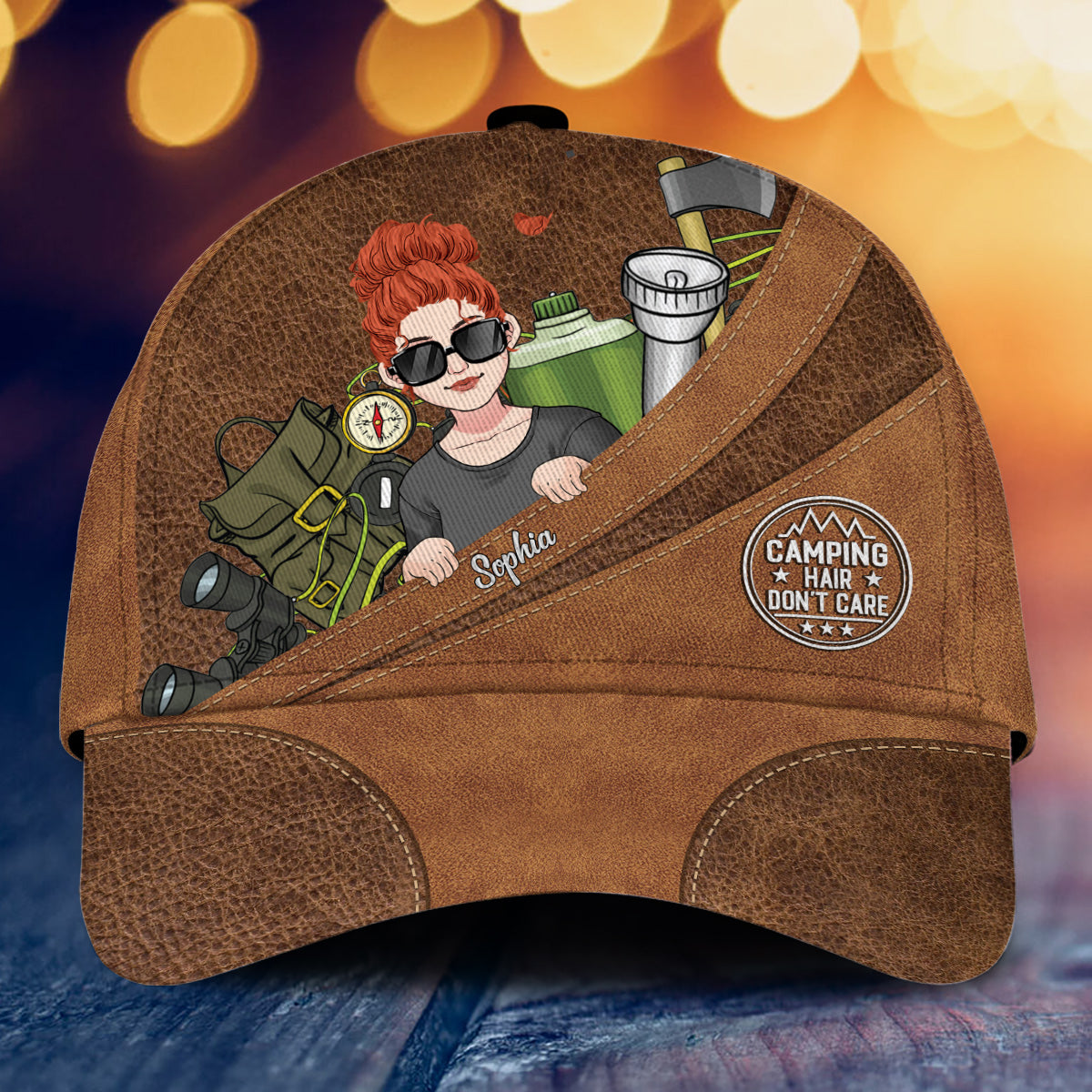 Camp Hair Don't Care - Personalized Camping Classic Cap
