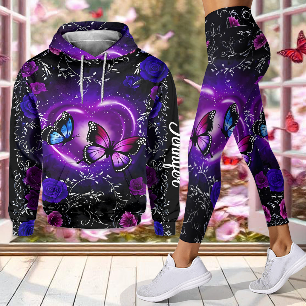 Love Butterflies - Personalized Butterfly Hoodie and Leggings