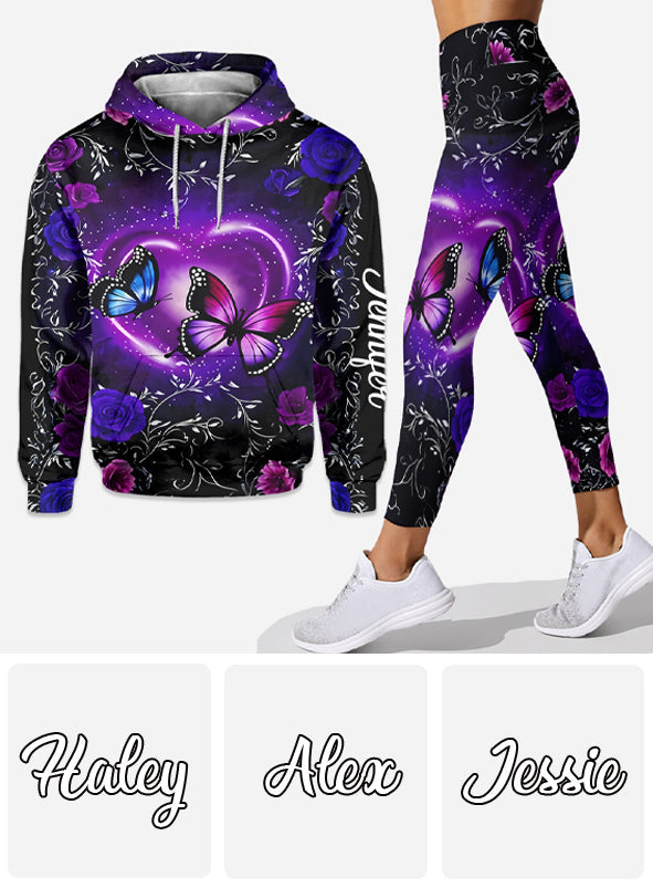 Love Butterflies - Personalized Butterfly Hoodie and Leggings