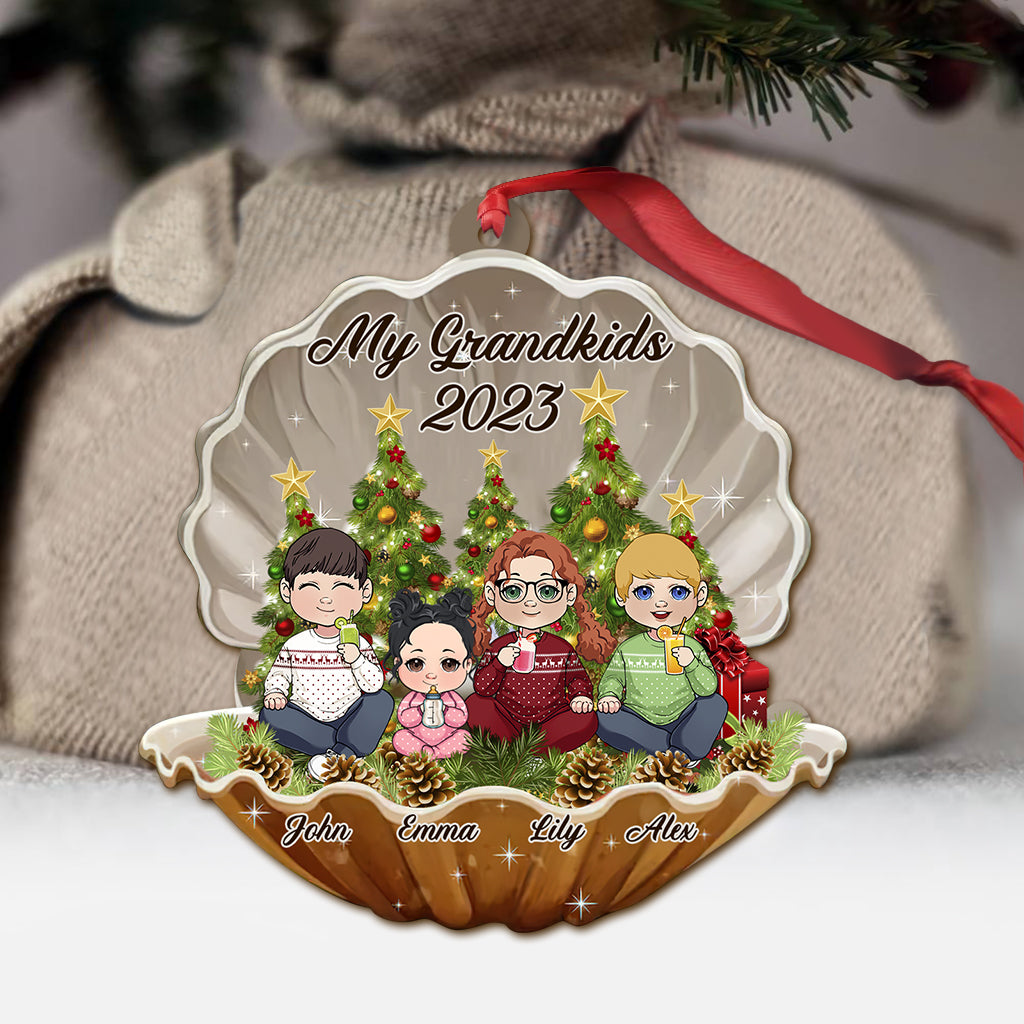 My Grandkids - Personalized Grandma Ornament