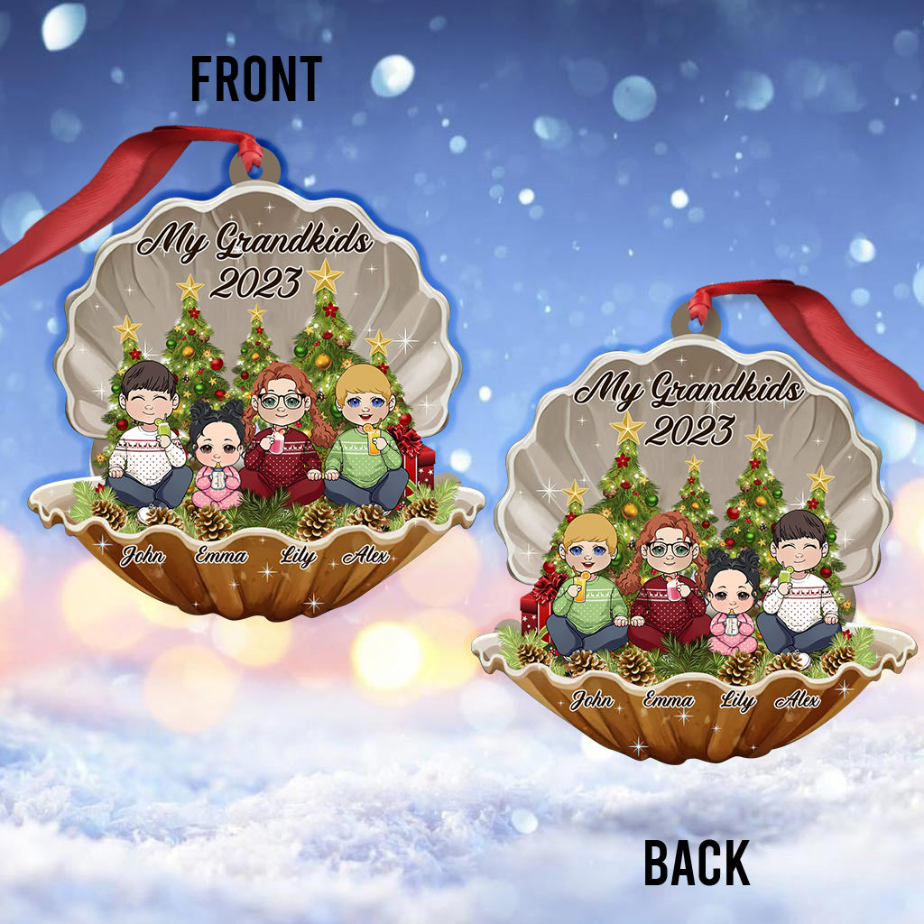 My Grandkids - Personalized Grandma Ornament