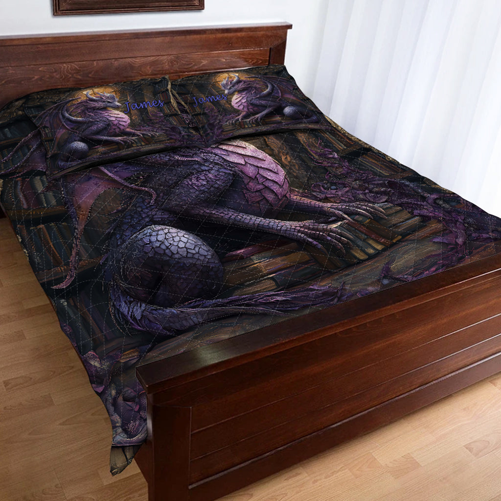 Stunning Dragon - Personalized Dragon Quilt Set