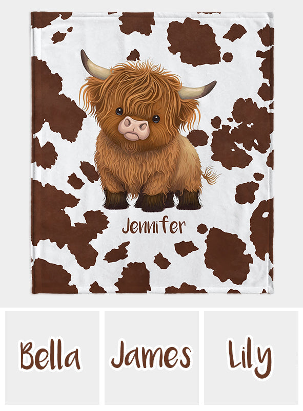 Just A Girl Who Loves Highland Cows - Personalized Blanket