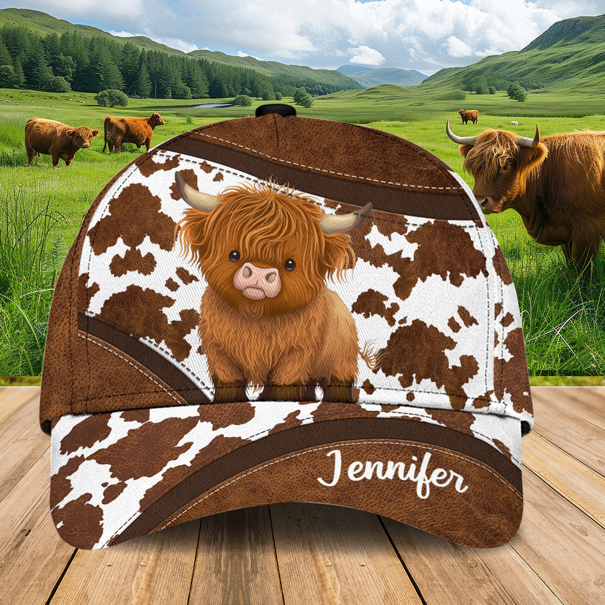Love Highland Cows - Personalized Classic Cap