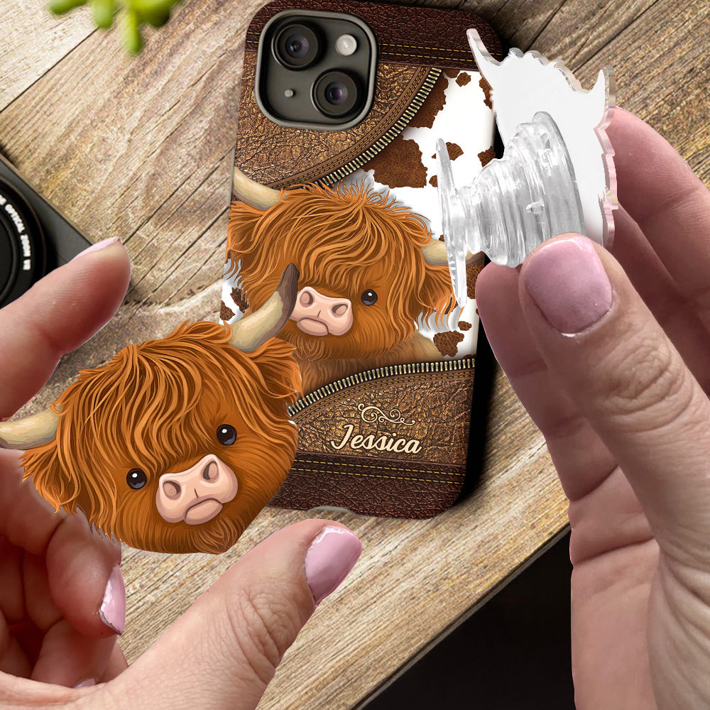 Just A Girl Who Loves Highland Cow - Personalized Full Print Phone Case