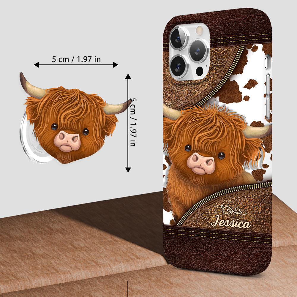 Just A Girl Who Loves Highland Cow - Personalized Full Print Phone Case