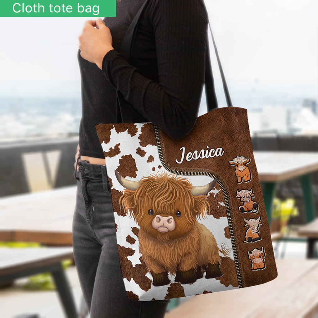 Just A Girl Who Loves Highland Cow - Personalized Tote Bag