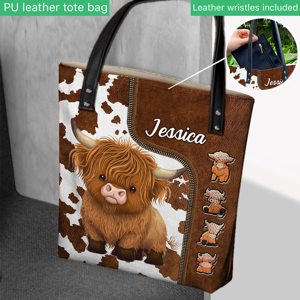 Just A Girl Who Loves Highland Cow - Personalized Tote Bag