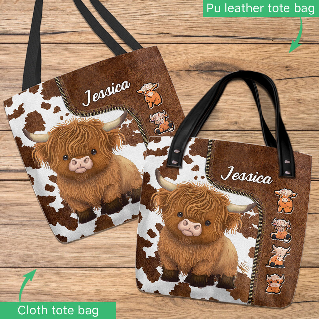 Just A Girl Who Loves Highland Cow - Personalized Tote Bag