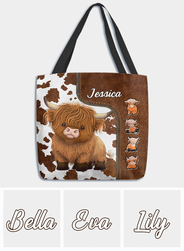Just A Girl Who Loves Highland Cow - Personalized Tote Bag