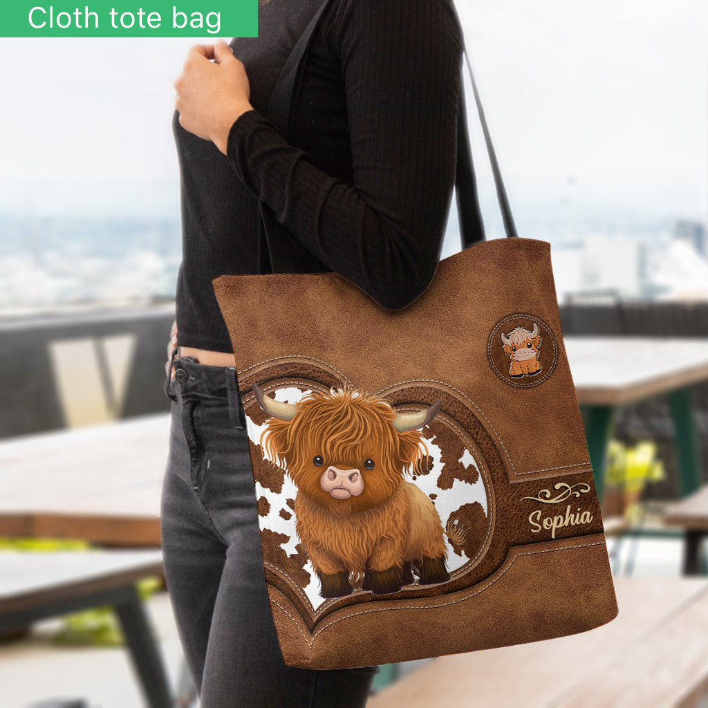 Just A Girl Who Loves Highland Cows - Personalized Tote Bag