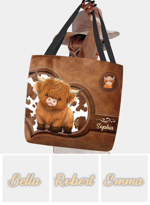 Just A Girl Who Loves Highland Cows - Personalized Tote Bag