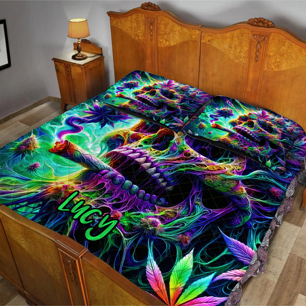 Dope Soul - Personalized Weed Quilt Set