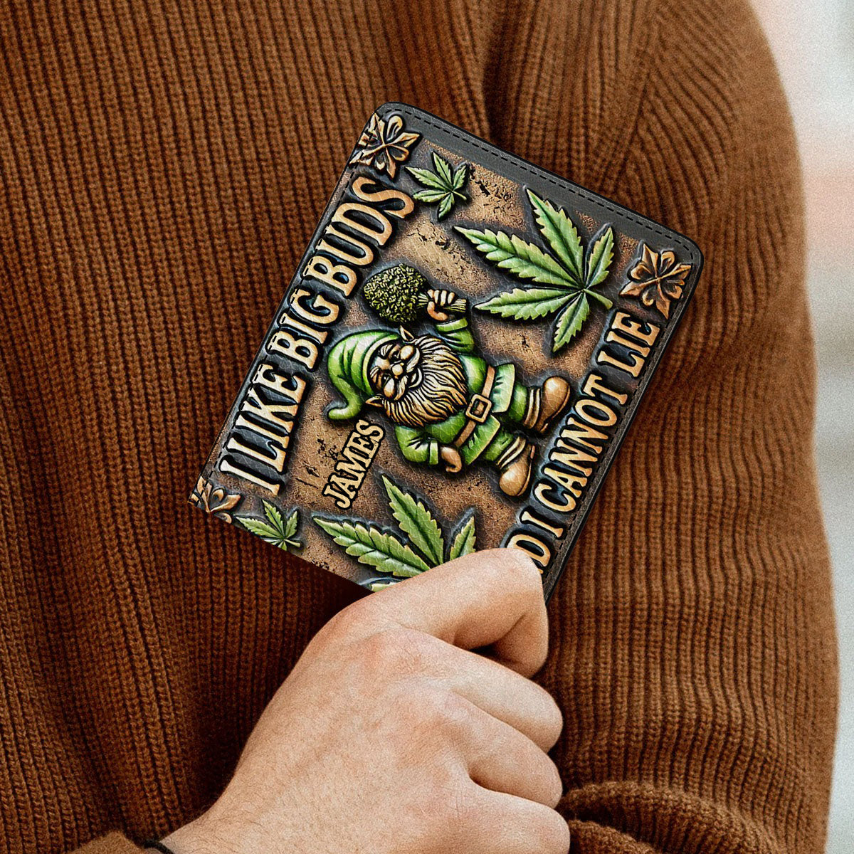 I Like Big Buds - Personalized Weed Leather Wallet