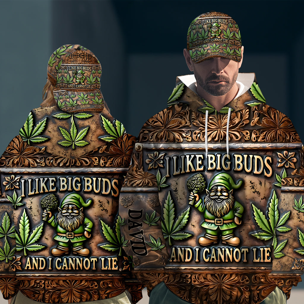 I Like Big Buds - Personalized Weed All Over Print Hoodie & Classic Cap