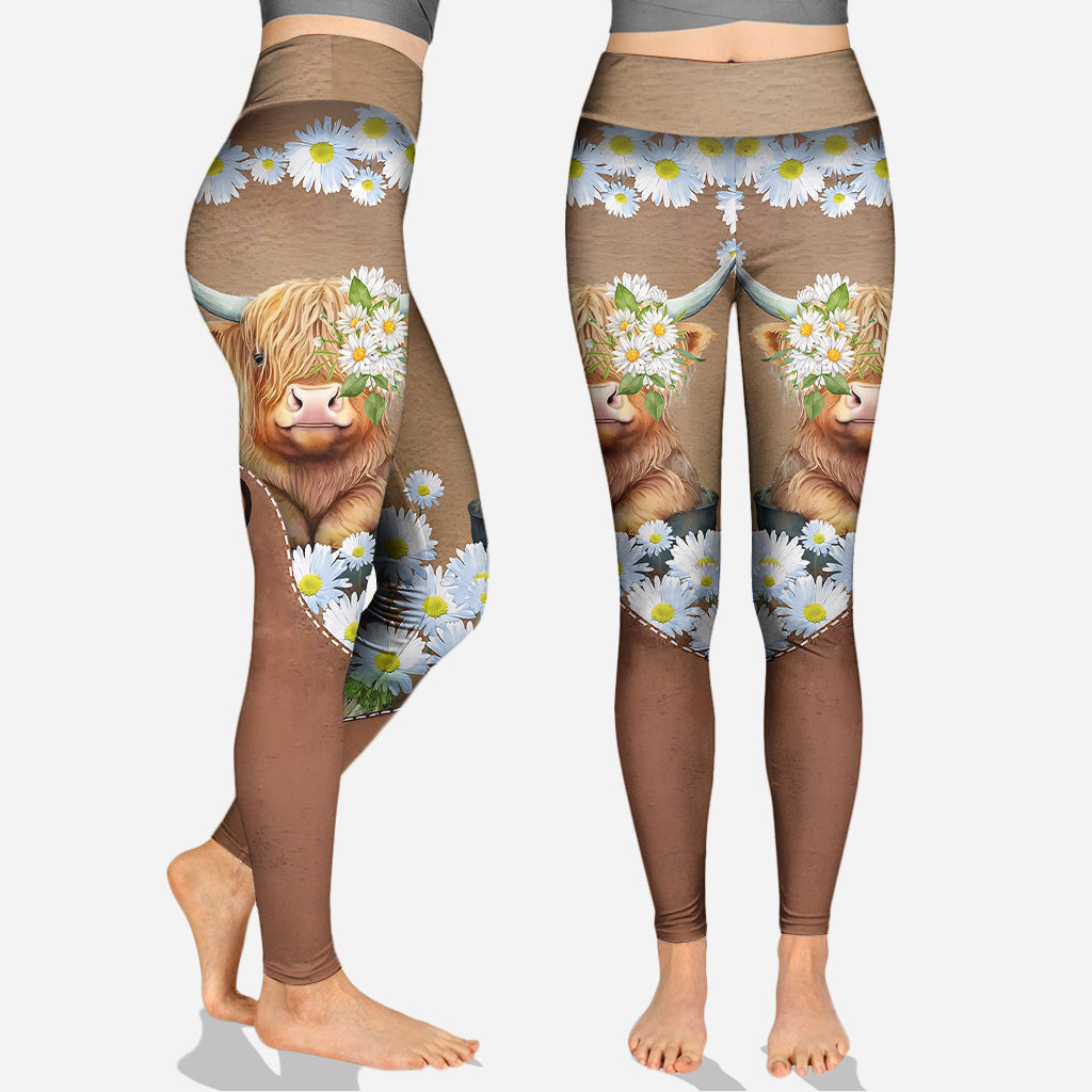 Love Highland Cows - Personalized Highland Cow Hoodie and Leggings