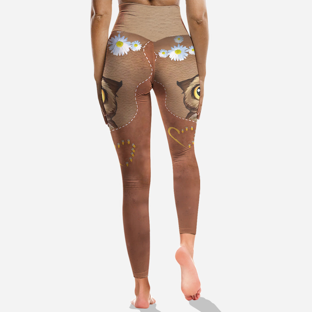 Beautiful Owl - Personalized Owl Hoodie and Leggings