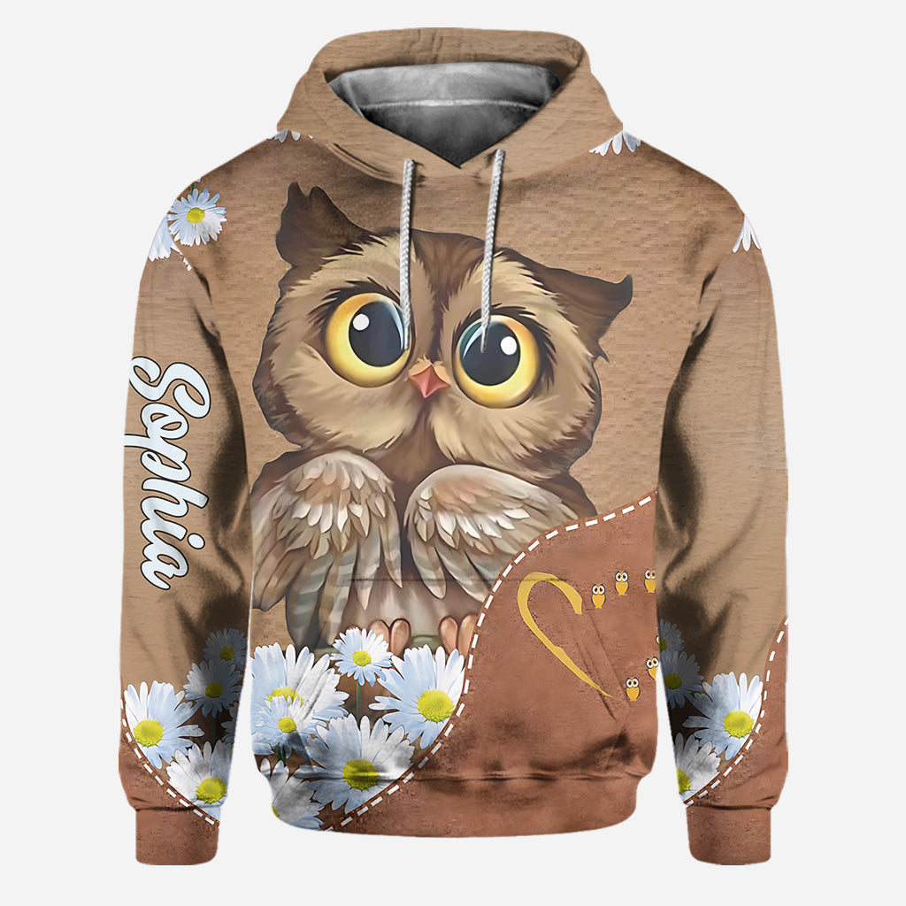 Beautiful Owl - Personalized Owl Hoodie and Leggings
