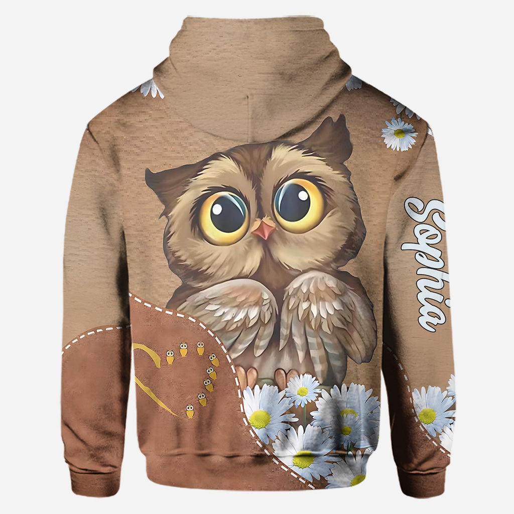 Beautiful Owl - Personalized Owl Hoodie and Leggings