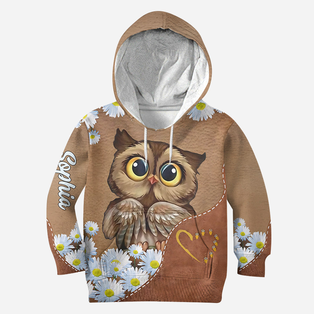 Beautiful Owl - Personalized Owl Hoodie and Leggings