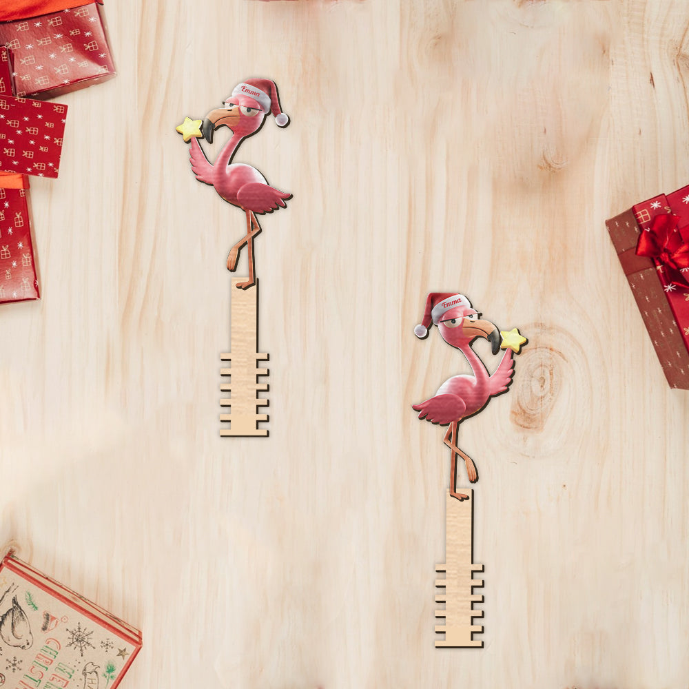Funny Falmingo - Personalized Flamingo Tree Topper