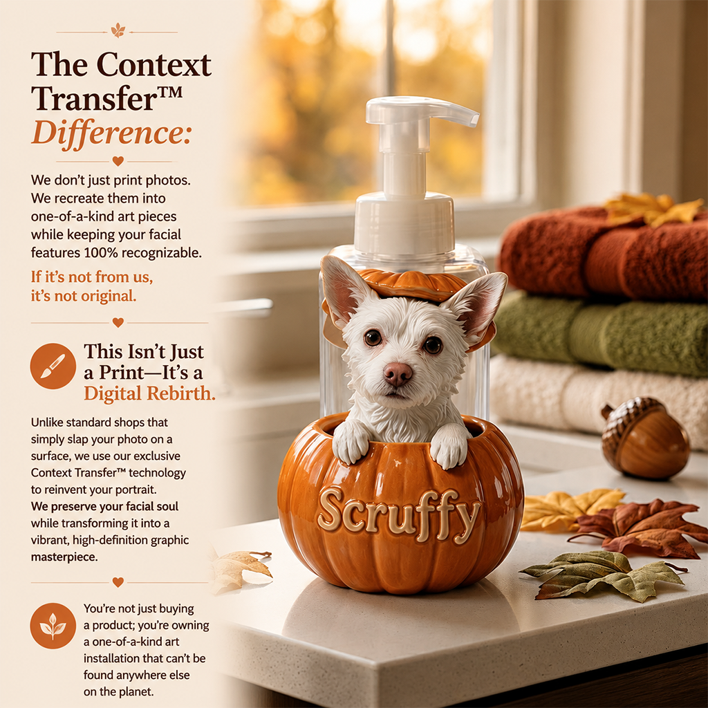 Personalized Yellow Labrador Retriever Pumpkin Peekaboo Soap Dispenser, Cute Fall Decor Gift for Dog Lovers