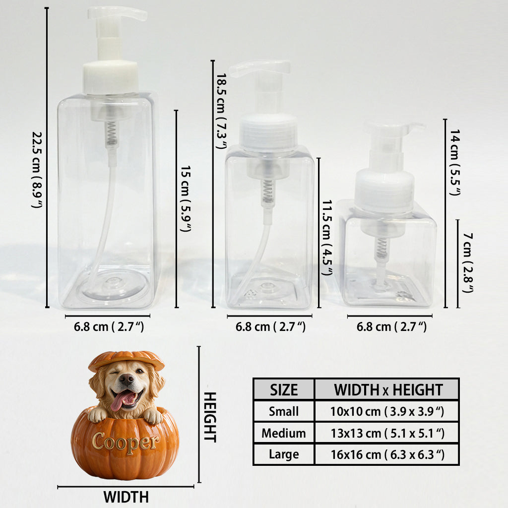 Personalized Welsh Corgi Pumpkin Peek-A-Boo Pump Dispenser Cute Fall Halloween Gift for Corgi Dog Lovers