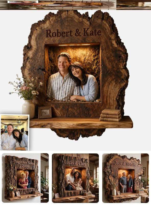 Personalized Rustic LGBTQ+ Couple Wooden Floating Shelf, "I'm Yours No Return" Pride Anniversary Home Decor Gift