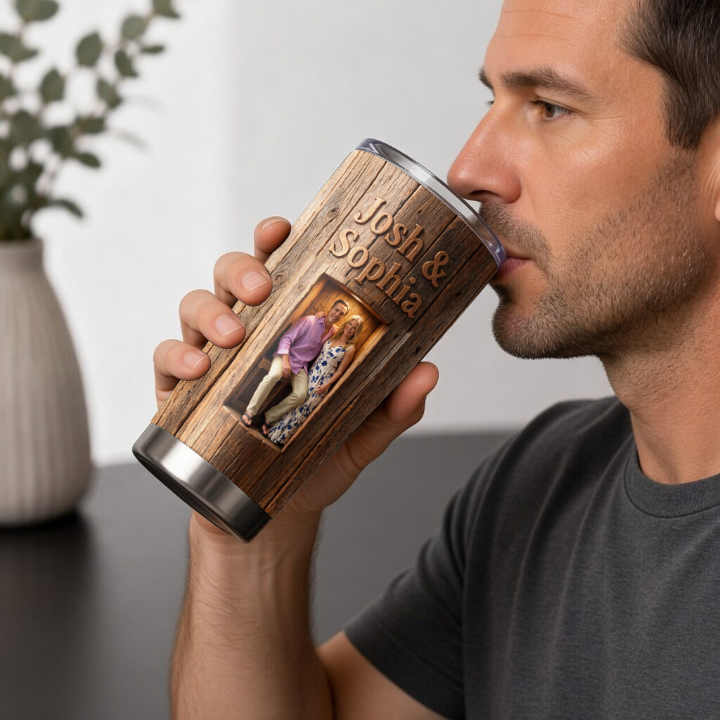 Personalized 'You & Me We Got This' Loving Elderly Black Couple Tumbler - Thoughtful Anniversary Gift for Longtime Married Partners